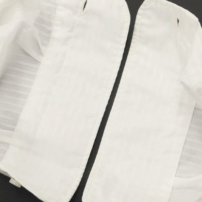 [Used] BUONAMASSA Cotton Shadow Stripe Dress Shirt White [Size 37] [WHT] [S/S/A/W] [Condition Rank B] ​​[Men&