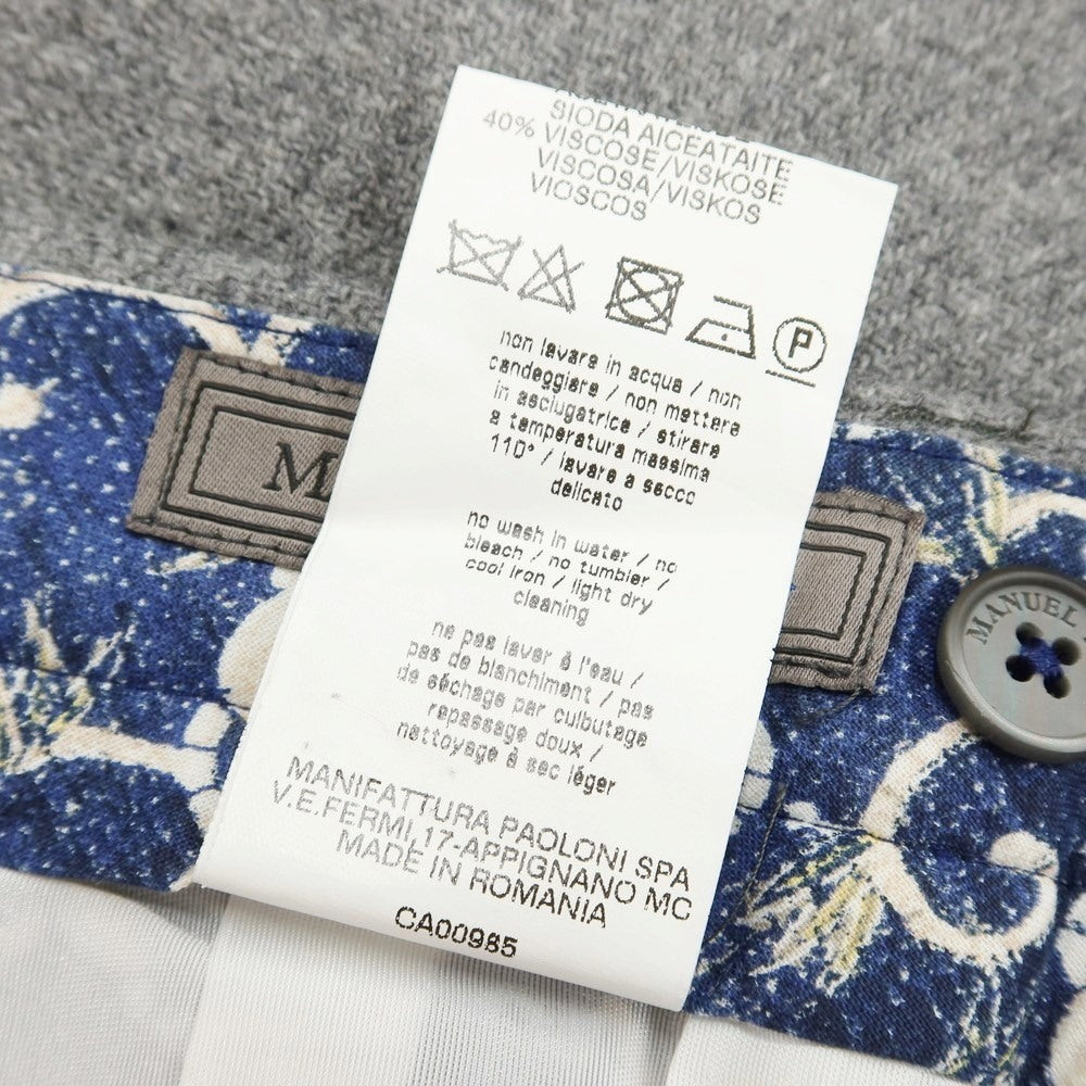 [Used] Manuel Ritz MANUEL RITZ Tweedy Wool Nylon Dress Slacks Pants Grey [Size 46] [GRY] [A/W] [Condition Rank B] ​​[Men&