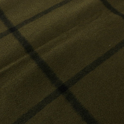 [Used] Joshua Ellis Cashmere Check Large Scarf Olive x Black [GRN] [A/W] [Condition Rank A] [Unisex] [768795]