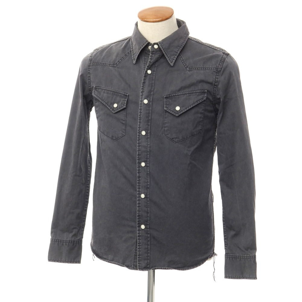 [Used] REMI RELIEF Cotton Western Shirt, Grey [Size M] [GRY] [S/S/A/W] [Condition Rank C] [Men&
