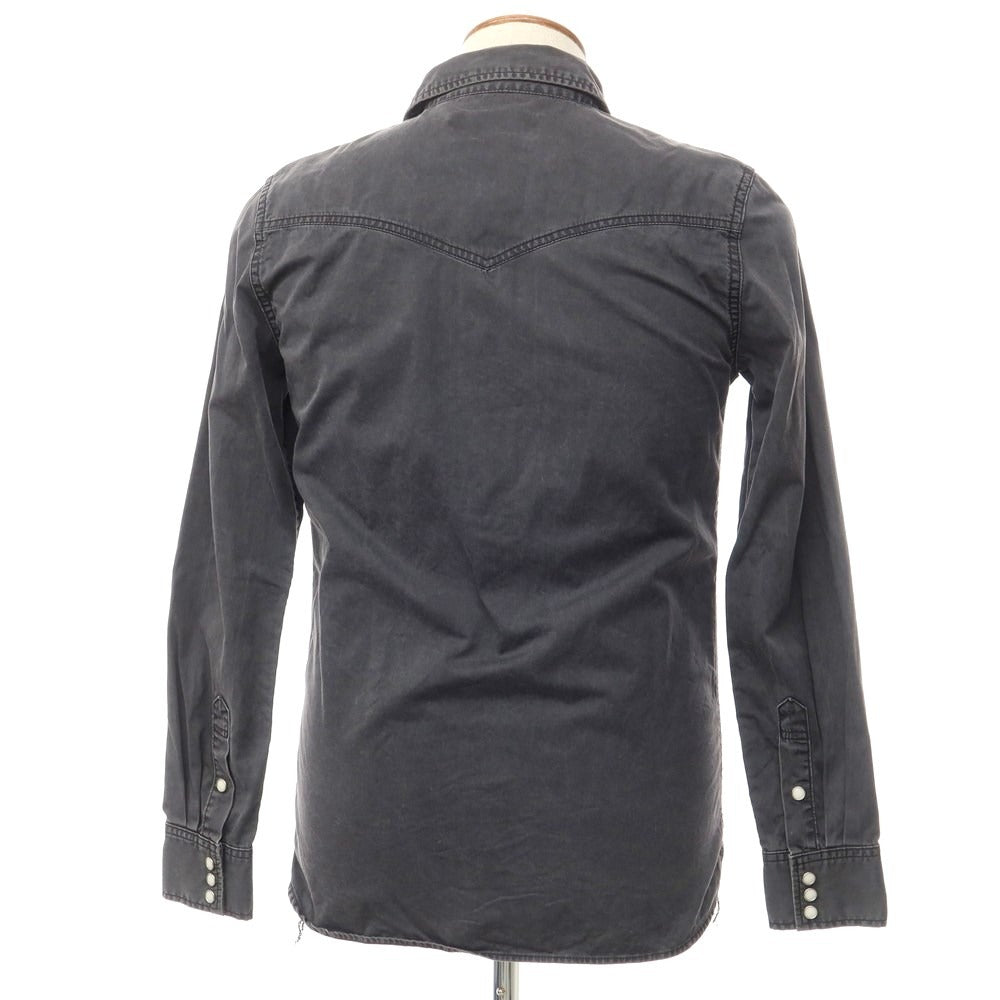 [Used] REMI RELIEF Cotton Western Shirt, Grey [Size M] [GRY] [S/S/A/W] [Condition Rank C] [Men&
