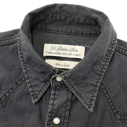 [Used] REMI RELIEF Cotton Western Shirt, Grey [Size M] [GRY] [S/S/A/W] [Condition Rank C] [Men&
