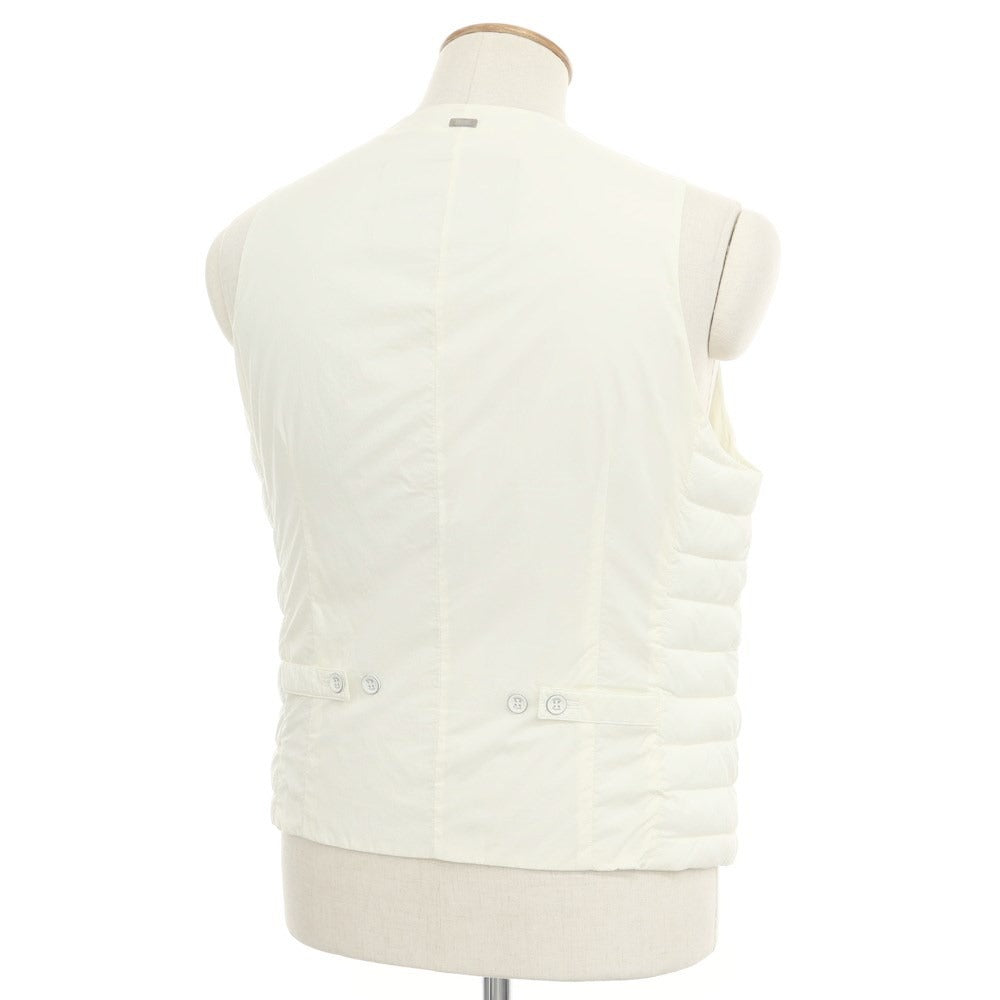 [Used] Herno stretch nylon padded gilet vest, ivory [48] [Condition rank B] ​​[Men&