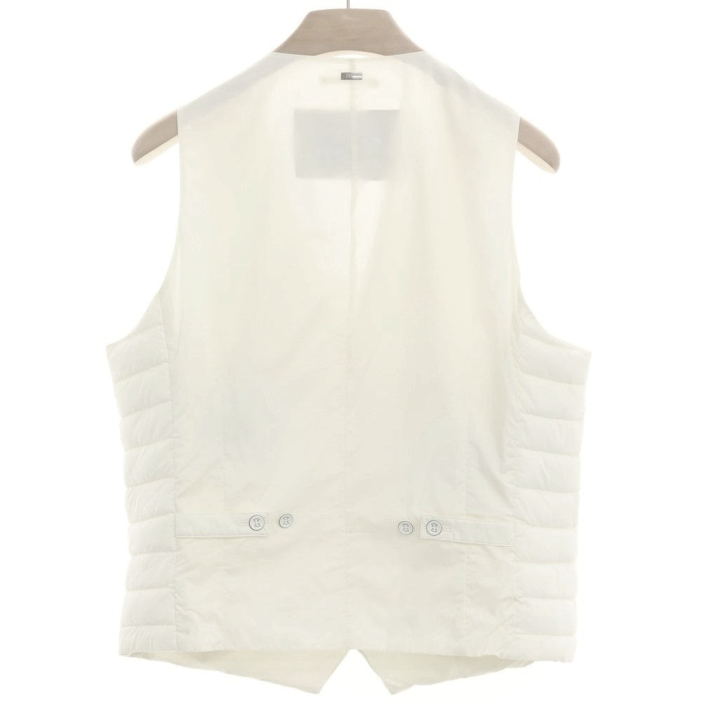 [Used] Herno stretch nylon padded gilet vest, ivory [48] [Condition rank B] ​​[Men&