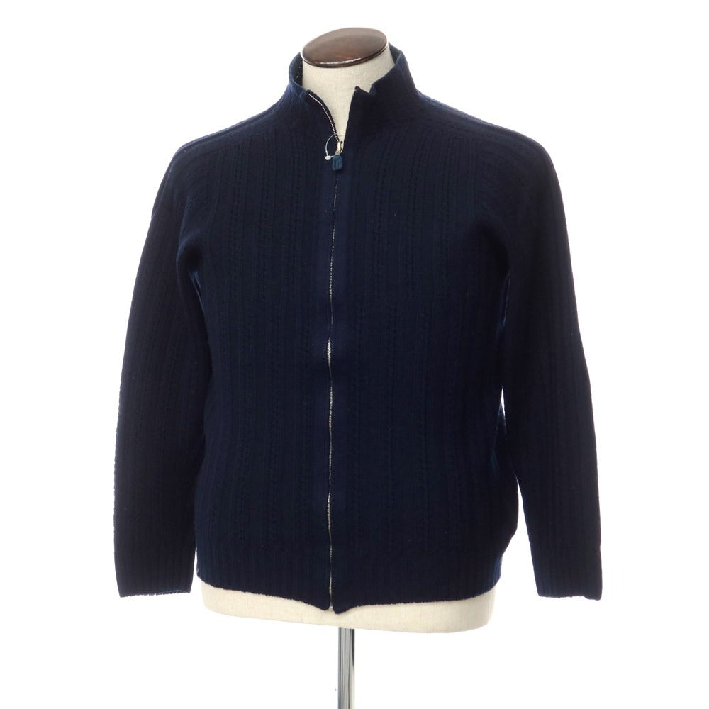【中古】フライスリー FLY3 ウール リバーシブル ジップアップ カーディガン ネイビー【サイズ表記なし(L位)】【NVY】【A/W】【状態ランクB】【メンズ】【768797】