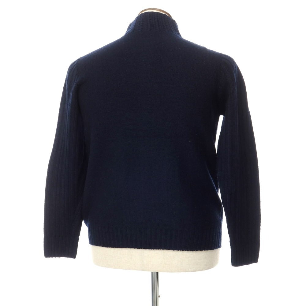 【中古】フライスリー FLY3 ウール リバーシブル ジップアップ カーディガン ネイビー【サイズ表記なし(L位)】【NVY】【A/W】【状態ランクB】【メンズ】【768797】