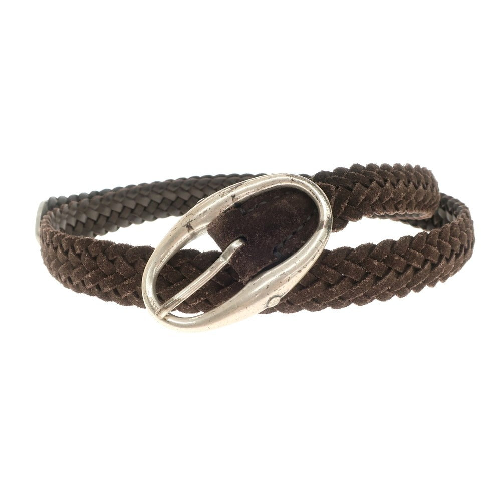 [Used] Daniel &amp;amp; Bob Suede Leather Mesh Belt Dark Brown [BRW] [S/S/A/W] [Condition Rank C] [Men&