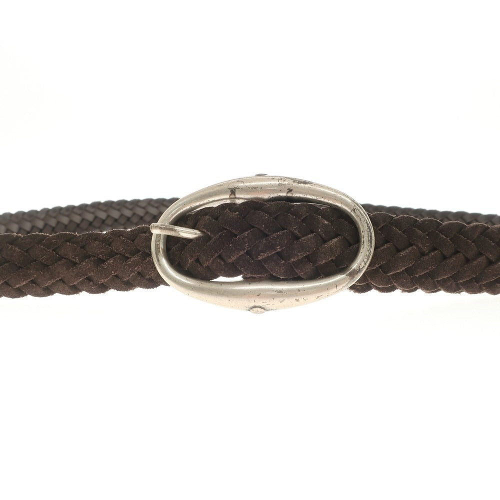[Used] Daniel &amp;amp; Bob Suede Leather Mesh Belt Dark Brown [BRW] [S/S/A/W] [Condition Rank C] [Men&
