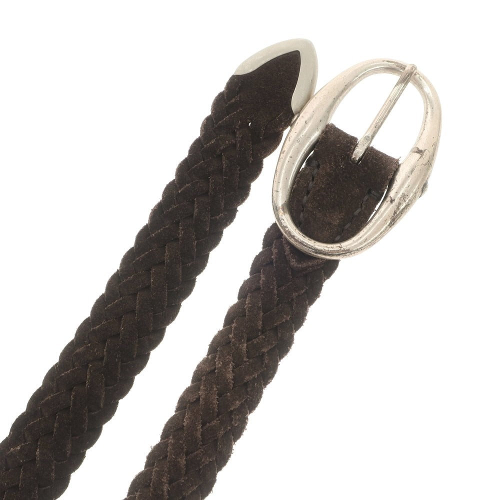 [Used] Daniel &amp;amp; Bob Suede Leather Mesh Belt Dark Brown [BRW] [S/S/A/W] [Condition Rank C] [Men&