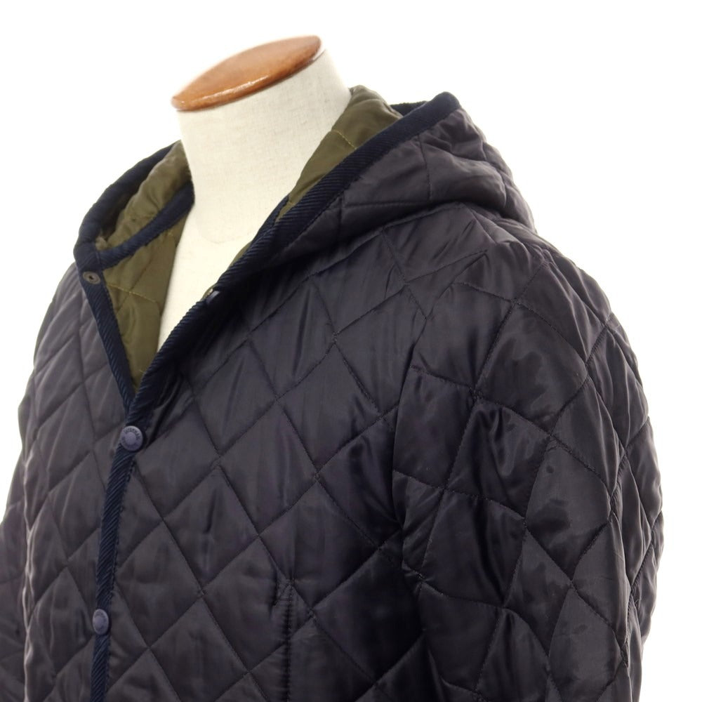 [Used] LAVENHAM Polyester Hooded Quilted Blouson Dark Navy [Size 38] [NVY] [A/W] [Condition Rank C] [Men&