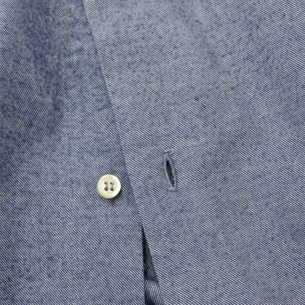 [Used] GUY ROVER Cotton Horizontal Collar Flannel Shirt Navy Blue [Size M] [NVY] [A/W] [Condition Rank C] [Men&