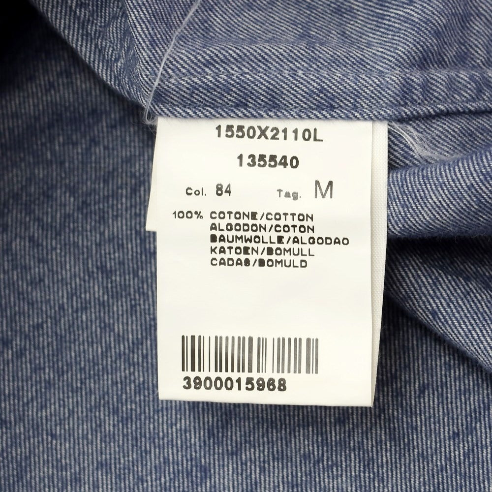 [Used] GUY ROVER Cotton Horizontal Collar Flannel Shirt Navy Blue [Size M] [NVY] [A/W] [Condition Rank C] [Men&