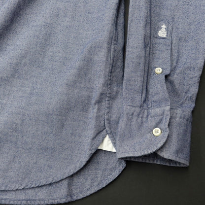 [Used] GUY ROVER Cotton Horizontal Collar Flannel Shirt Navy Blue [Size M] [NVY] [A/W] [Condition Rank C] [Men&