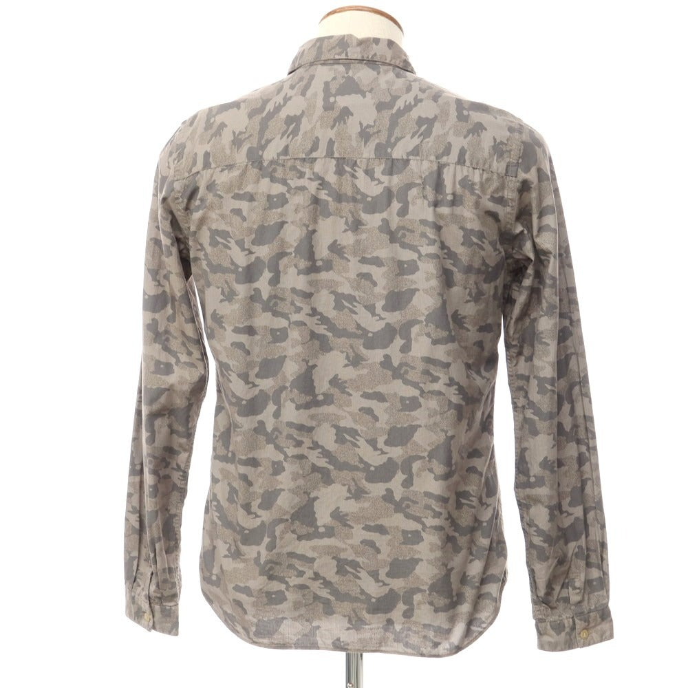 [Used] Mauro Grifoni Cotton Camouflage Shirt, Taupe x Gray [Size 39] [BRW] [S/S/A/W] [Condition Rank B] ​​[Men&