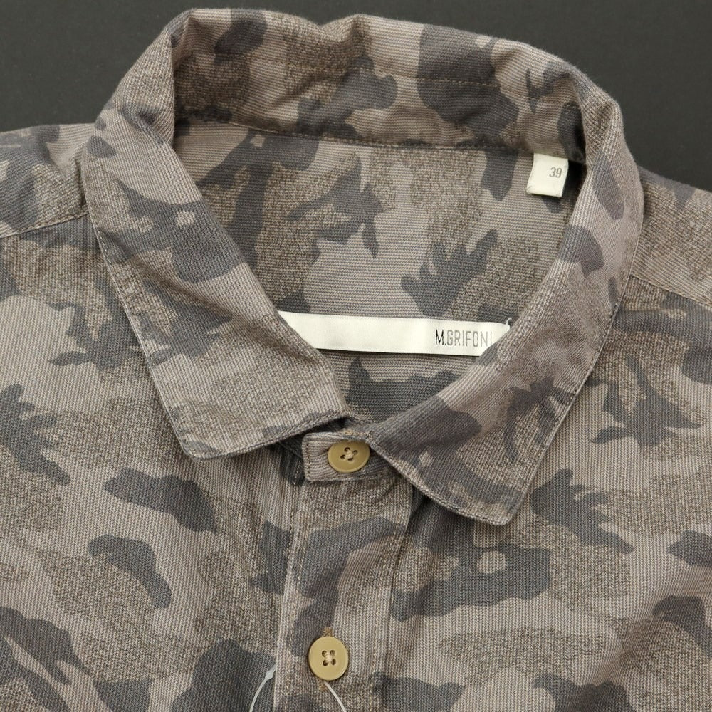 [Used] Mauro Grifoni Cotton Camouflage Shirt, Taupe x Gray [Size 39] [BRW] [S/S/A/W] [Condition Rank B] ​​[Men&