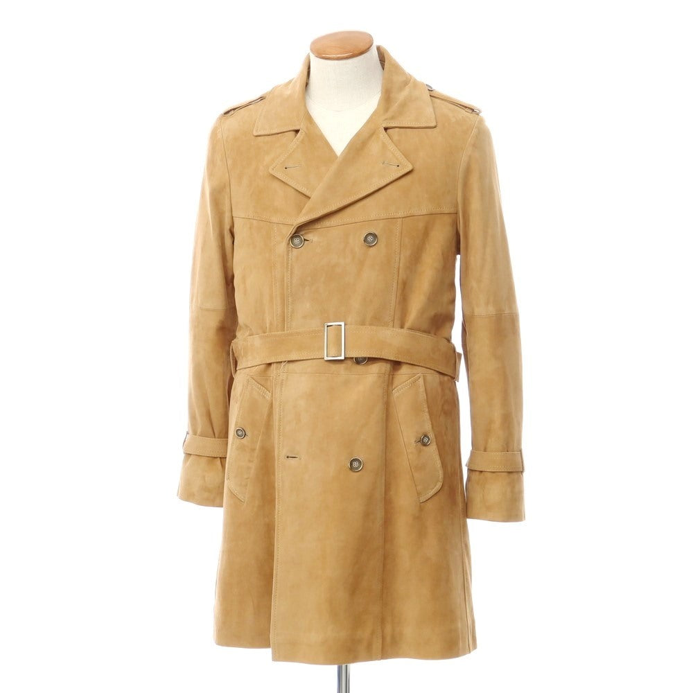 [Used] EMMETI goatskin suede padded trench coat, camel [size 48] [BRW] [A/W] [condition rank C] [men&