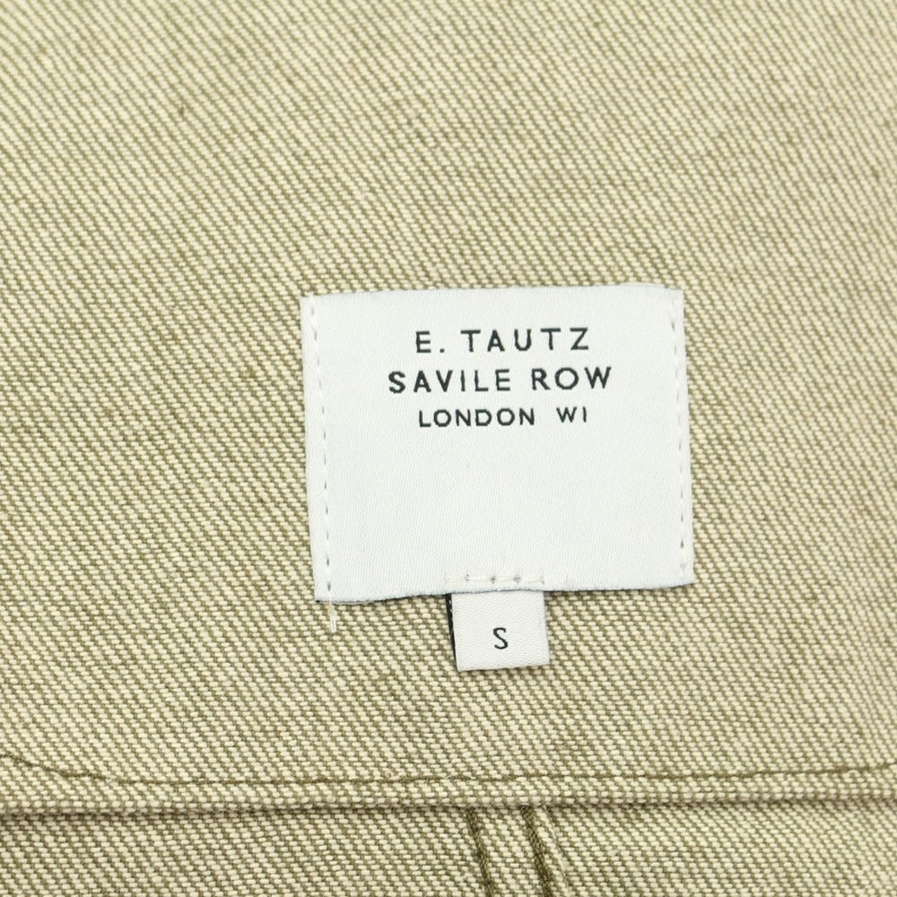 [Used] E.TAUTZ denim work jacket, blouson, light olive [size S] [GRN] [S/S/A/W] [condition rank B] ​​[men&