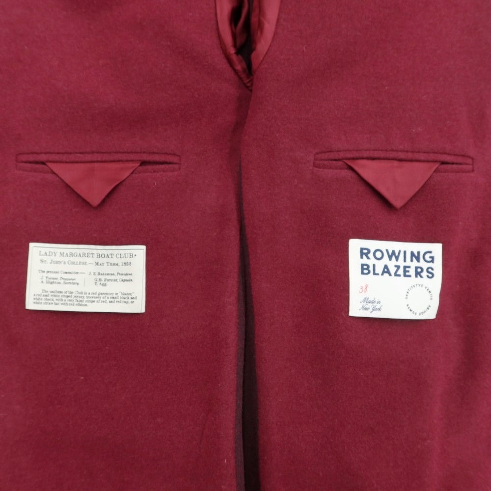 [Used] Rowing Blazers Wool Casual Jacket Wine Red [Size 38] [RED] [A/W] [Condition Rank B] ​​[Men&