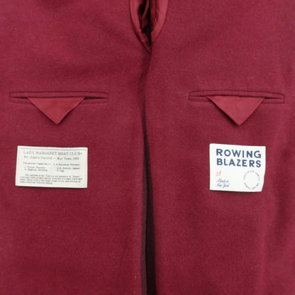 [Used] Rowing Blazers Wool Casual Jacket Wine Red [Size 38] [RED] [A/W] [Condition Rank B] ​​[Men&