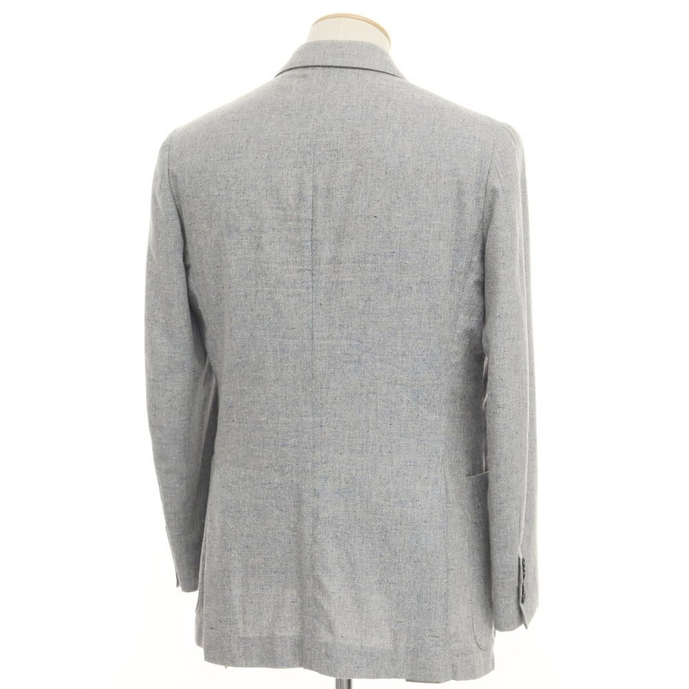 [Used] E.TAUTZ Wool double 4B casual jacket, light ash blue [Size 38] [BLU] [S/S] [Condition Rank B] [Men&