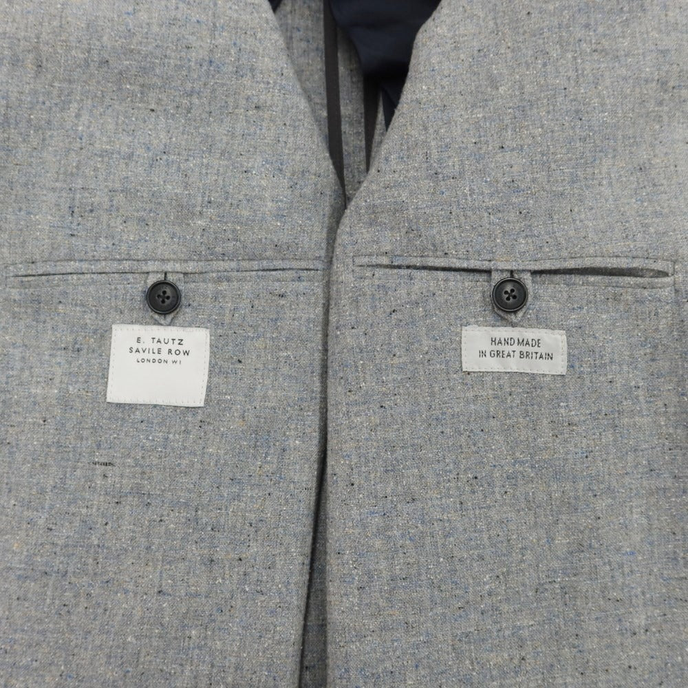 [Used] E.TAUTZ Wool double 4B casual jacket, light ash blue [Size 38] [BLU] [S/S] [Condition Rank B] [Men&