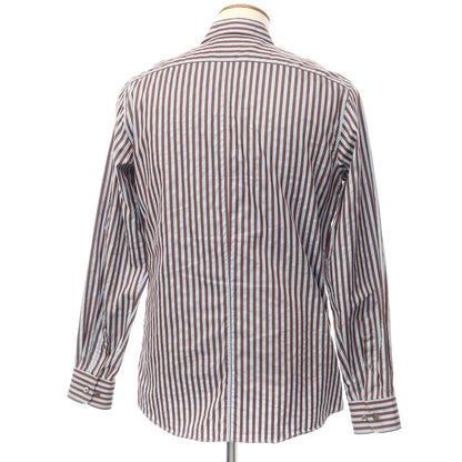 [Used] DRIES VAN NOTEN Cotton Striped Shirt Blue x Brown [Size 48] [BLU] [S/S/A/W] [Condition Rank C] [Men&