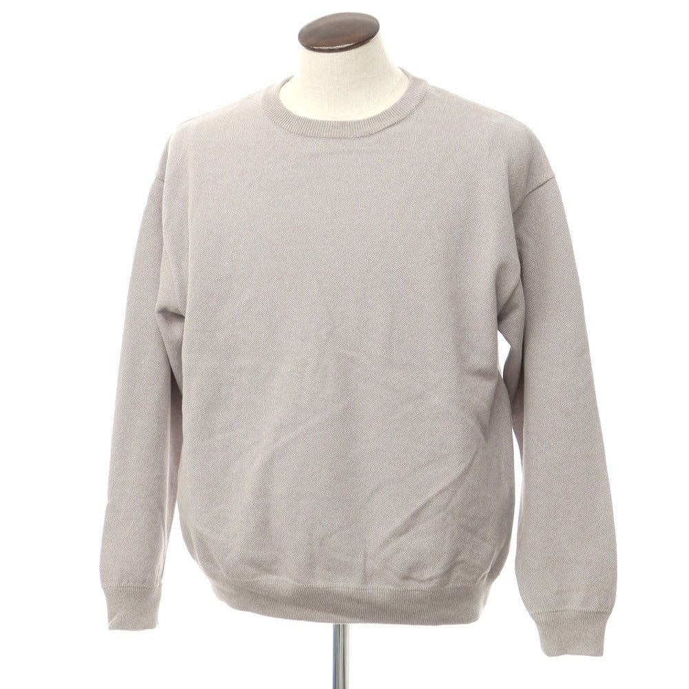 [Used] Crepuscule Cotton Crew Neck Pullover Knit Grey [Size 2] [GRY] [S/S] [Condition Rank B] [Men&