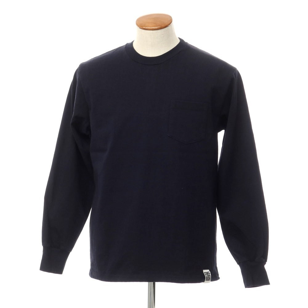 [Used] FREEMANS SPORTING CLUB Cotton Long Sleeve Crew Neck T-Shirt Navy [Size 2] [NVY] [S/S/A/W] [Condition Rank C] [Men&