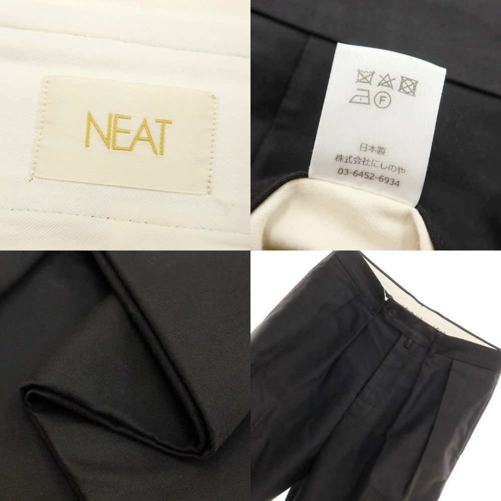 [Used] NEAT Cotton Wide Chino Pants Black [Size 46] [BLK] [S/S/A/W] [Condition Rank D] [Men&