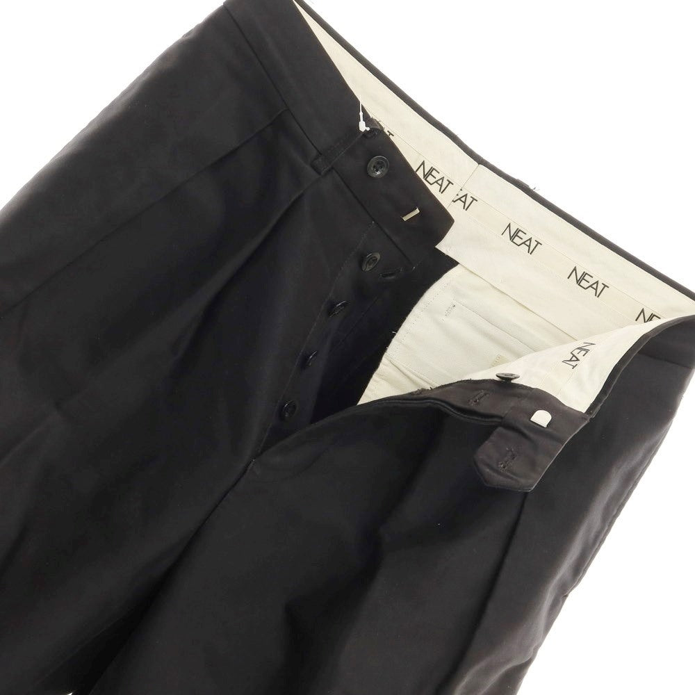 [Used] NEAT Cotton Wide Chino Pants Black [Size 46] [BLK] [S/S/A/W] [Condition Rank D] [Men&