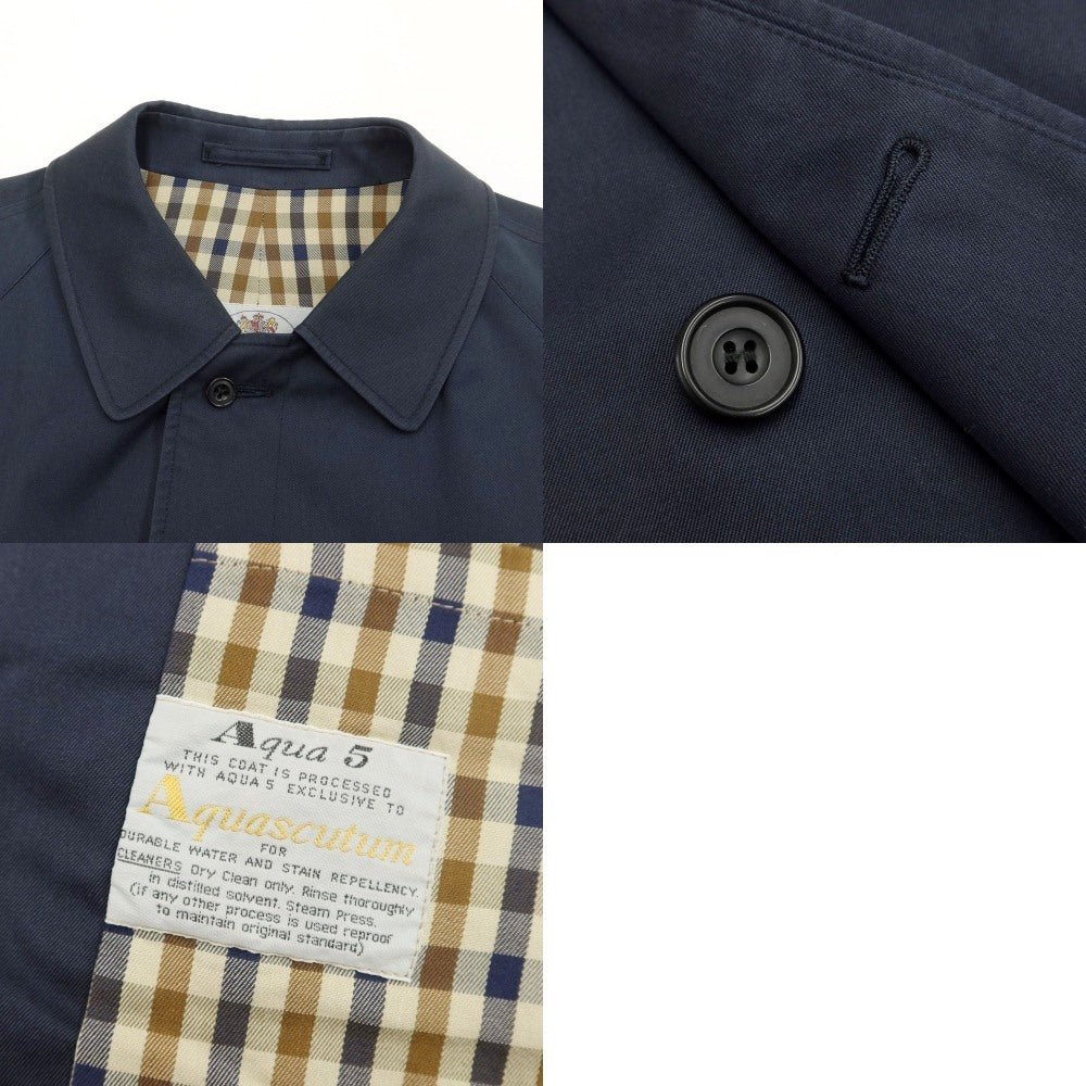 【中古】アクアスキュータム Aquascutum ツイルコットンポリエステル ステンカラーコート ネイビー【 36 】【 状態ランクD 】【 メンズ 】
[DPD]