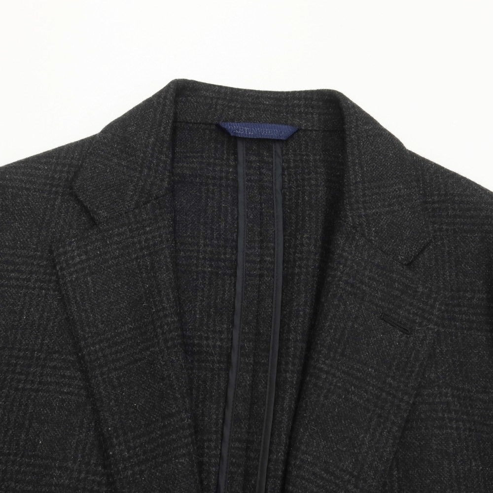 [Used] Belvest Cashmere Check 2B Tailored Jacket Black [Size 52] [BLK] [A/W] [Condition Rank B] ​​[Men&