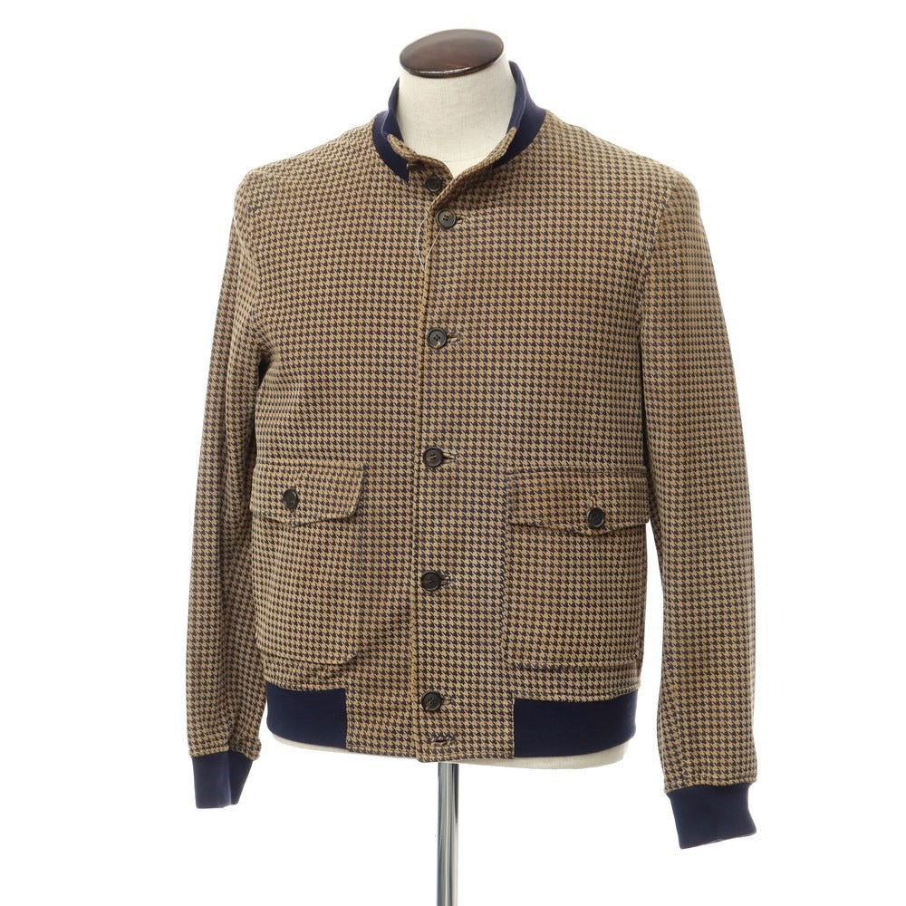 [Used] rvl suede houndstooth leather blouson beige x black [size 48] [BEI] [A/W] [condition rank C] [men&