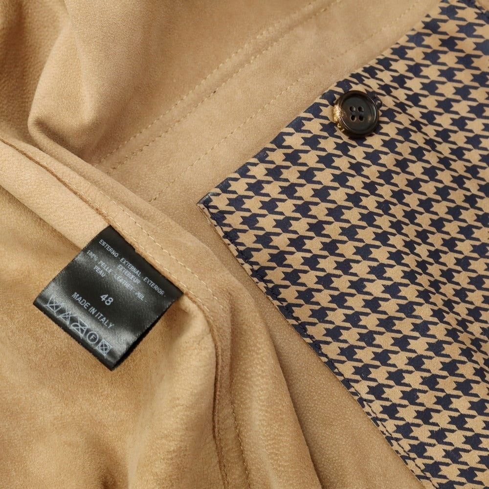 [Used] rvl suede houndstooth leather blouson beige x black [size 48] [BEI] [A/W] [condition rank C] [men&