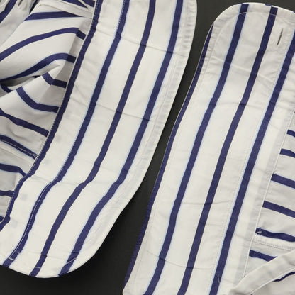 [Used] Bagutta Striped Dress Shirt White x Navy [Size 40] [WHT] [S/S/A/W] [Condition Rank C] [Men&