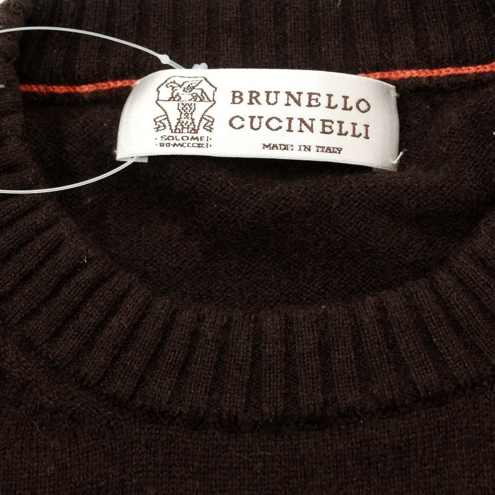 [Used] Brunello Cucinelli Cashmere Crew Neck Knit Brown [Size 52] [BRW] [A/W] [Condition Rank C] [Men&