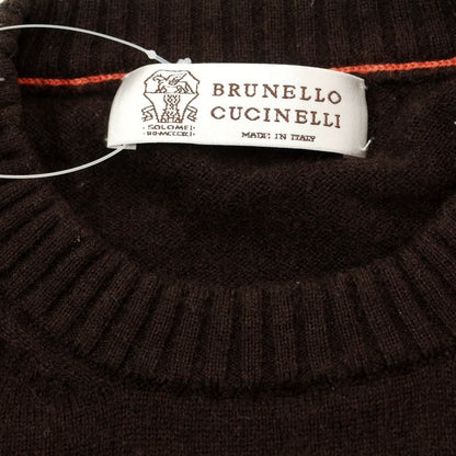 [Used] Brunello Cucinelli Cashmere Crew Neck Knit Brown [Size 52] [BRW] [A/W] [Condition Rank C] [Men&