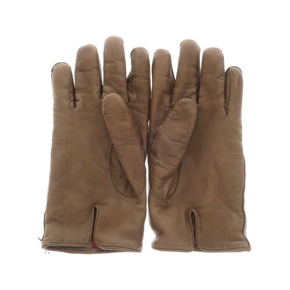 [Used] CARIDEI Leather Cashmere Gloves Brown [Size 8] [BRW] [A/W] [Condition Rank C] [Men&