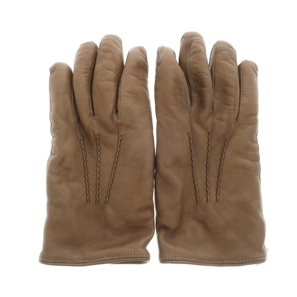 [Used] CARIDEI Leather Cashmere Gloves Brown [Size 8] [BRW] [A/W] [Condition Rank C] [Men&