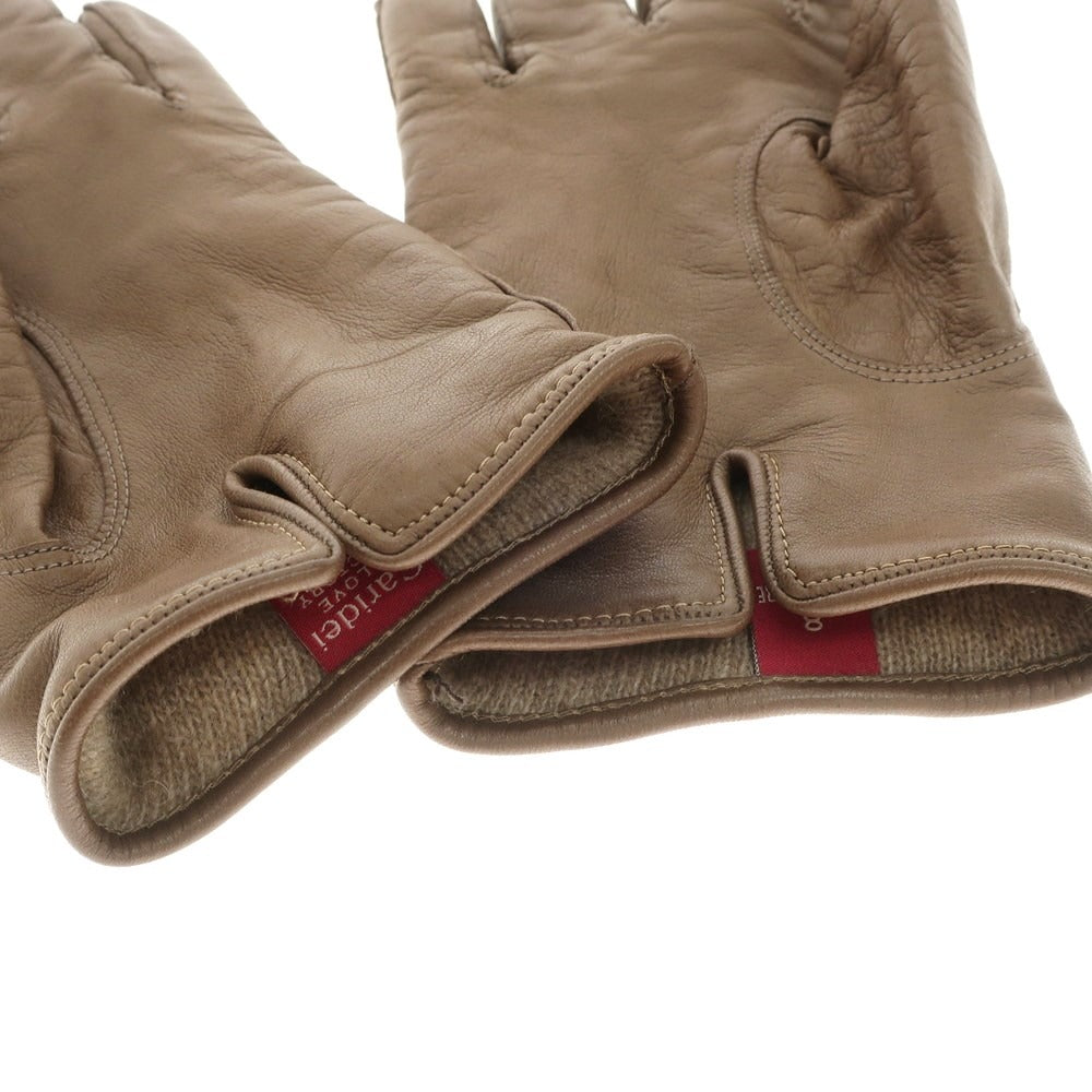 [Used] CARIDEI Leather Cashmere Gloves Brown [Size 8] [BRW] [A/W] [Condition Rank C] [Men&