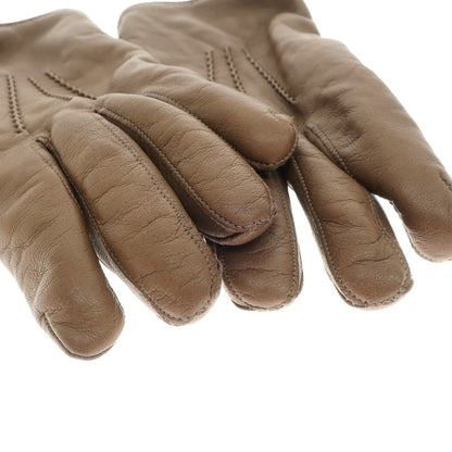 [Used] CARIDEI Leather Cashmere Gloves Brown [Size 8] [BRW] [A/W] [Condition Rank C] [Men&