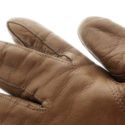 [Used] CARIDEI Leather Cashmere Gloves Brown [Size 8] [BRW] [A/W] [Condition Rank C] [Men&