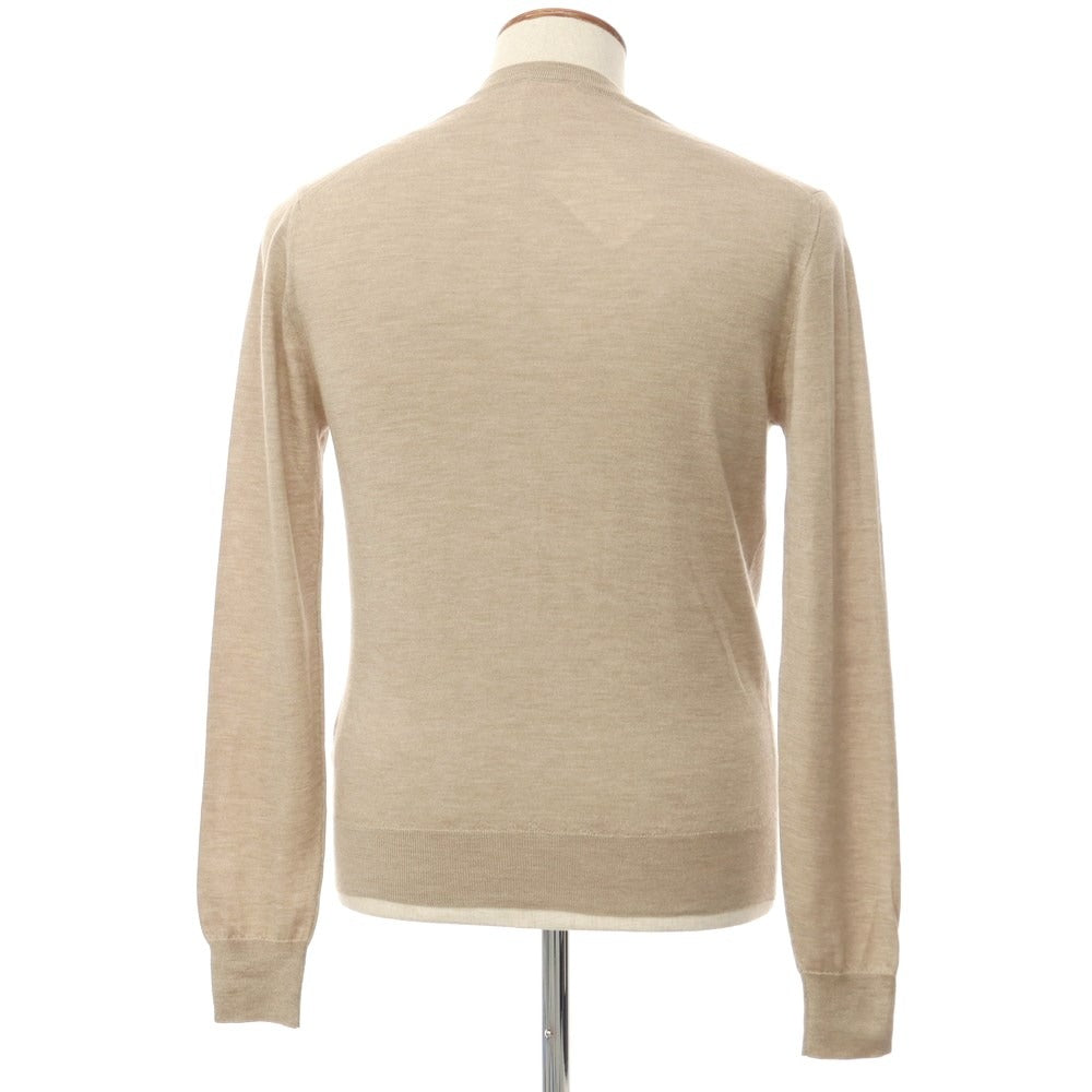 【中古】クルチアーニ CRUCIANI カシミヤシルク Vネック ニット ベージュ【サイズ48】【BEI】【A/W】【状態ランクB】【メンズ】【768796】
