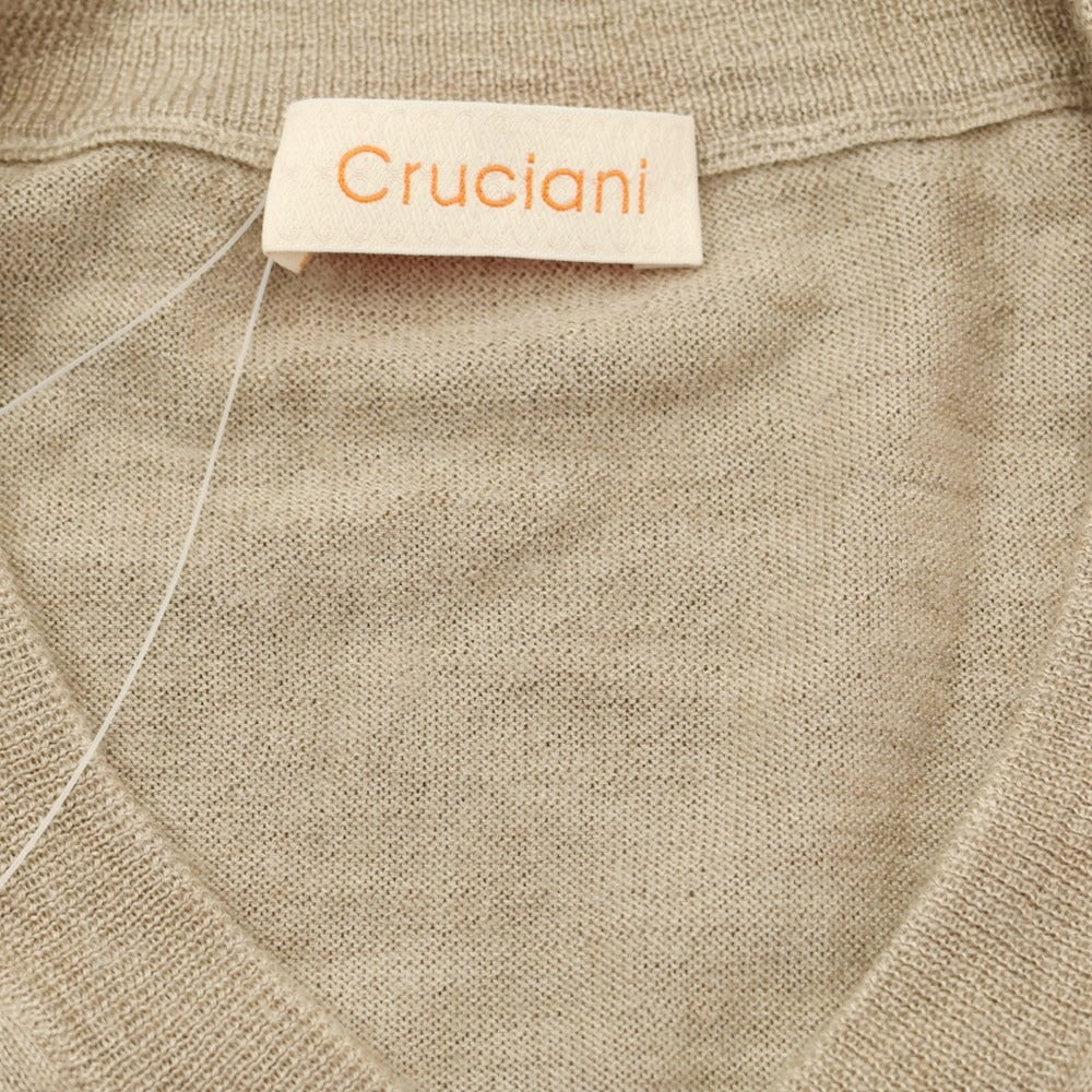 [Used] CRUCIANI Cashmere Silk V-neck Knit Beige [Size 48] [BEI] [A/W] [Condition Rank B] ​​[Men&