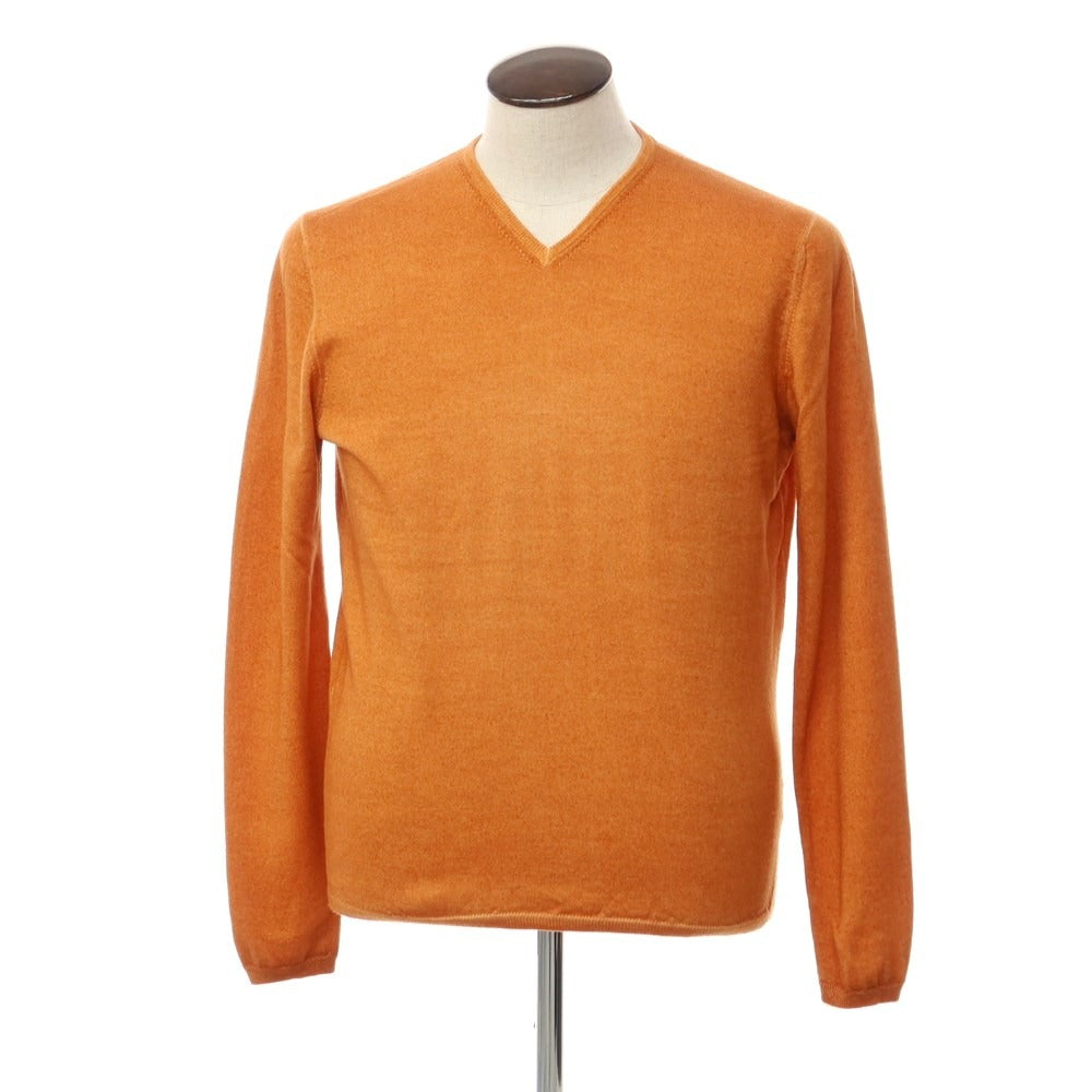 [Used] CRUCIANI Wool V-neck knit, orange [Size 50] [ORG] [A/W] [Condition Rank C] [Men&