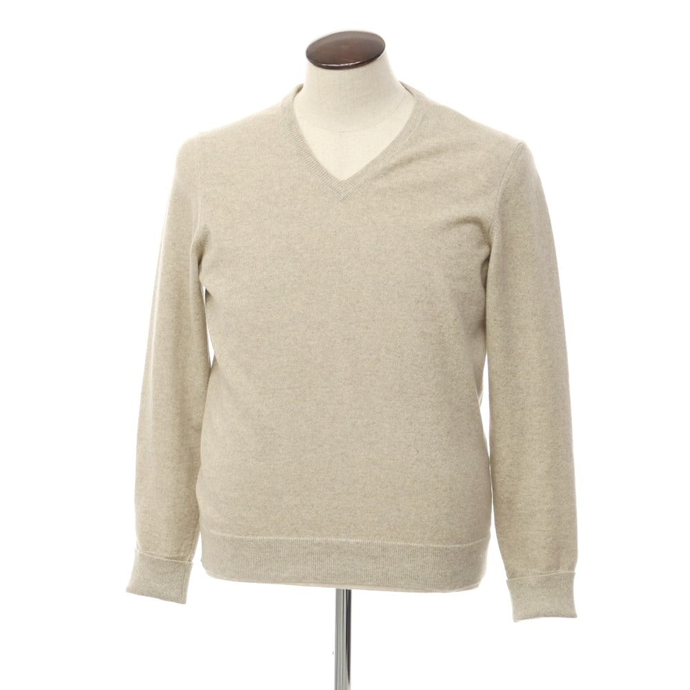 [Used] Drumohr Cashmere V-neck knit in beige [Size 50] [BEI] [A/W] [Condition Rank C] [Men&