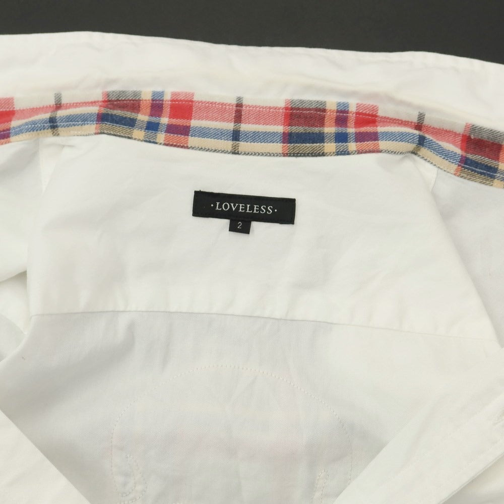 [Used] LOVELESS Cotton Casual Shirt White [Size 2] [WHT] [S/S/A/W] [Condition Rank C] [Men&