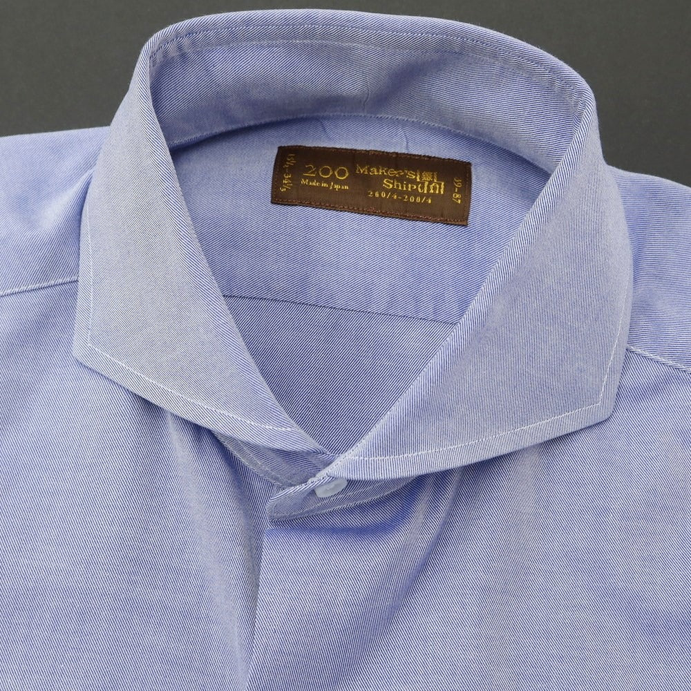 [Used] Makers Shirt Kamakura Cotton Horizontal Collar Dress Shirt Blue [Size 39] [BLU] [S/S/A/W] [Condition Rank B] ​​[Men&