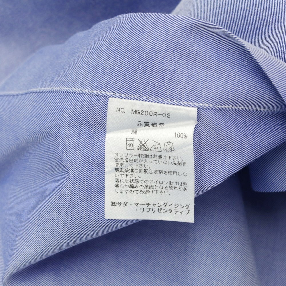 [Used] Makers Shirt Kamakura Cotton Horizontal Collar Dress Shirt Blue [Size 39] [BLU] [S/S/A/W] [Condition Rank B] ​​[Men&