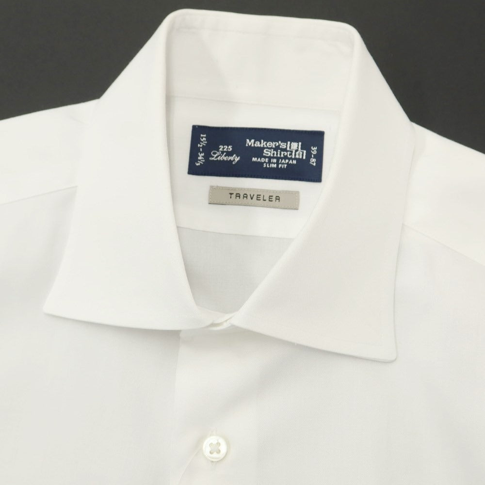 [Used] Makers Shirt Kamakura Cotton Polyester Regular Collar Dress Shirt White [Size 39] [WHT] [S/S/A/W] [Condition Rank C] [Men&